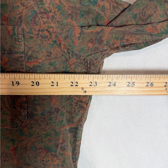 INSANE Vintage Ralph Lauren 16.5 34-35 Corduroy Paisley Western Chaps Shirt - Picture 7 of 10